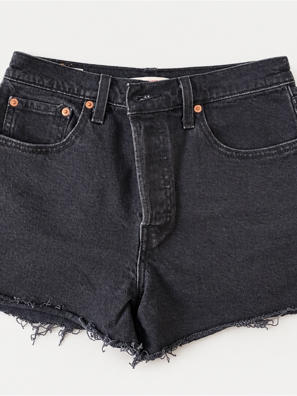 Levi's Black Ribcage Shorts